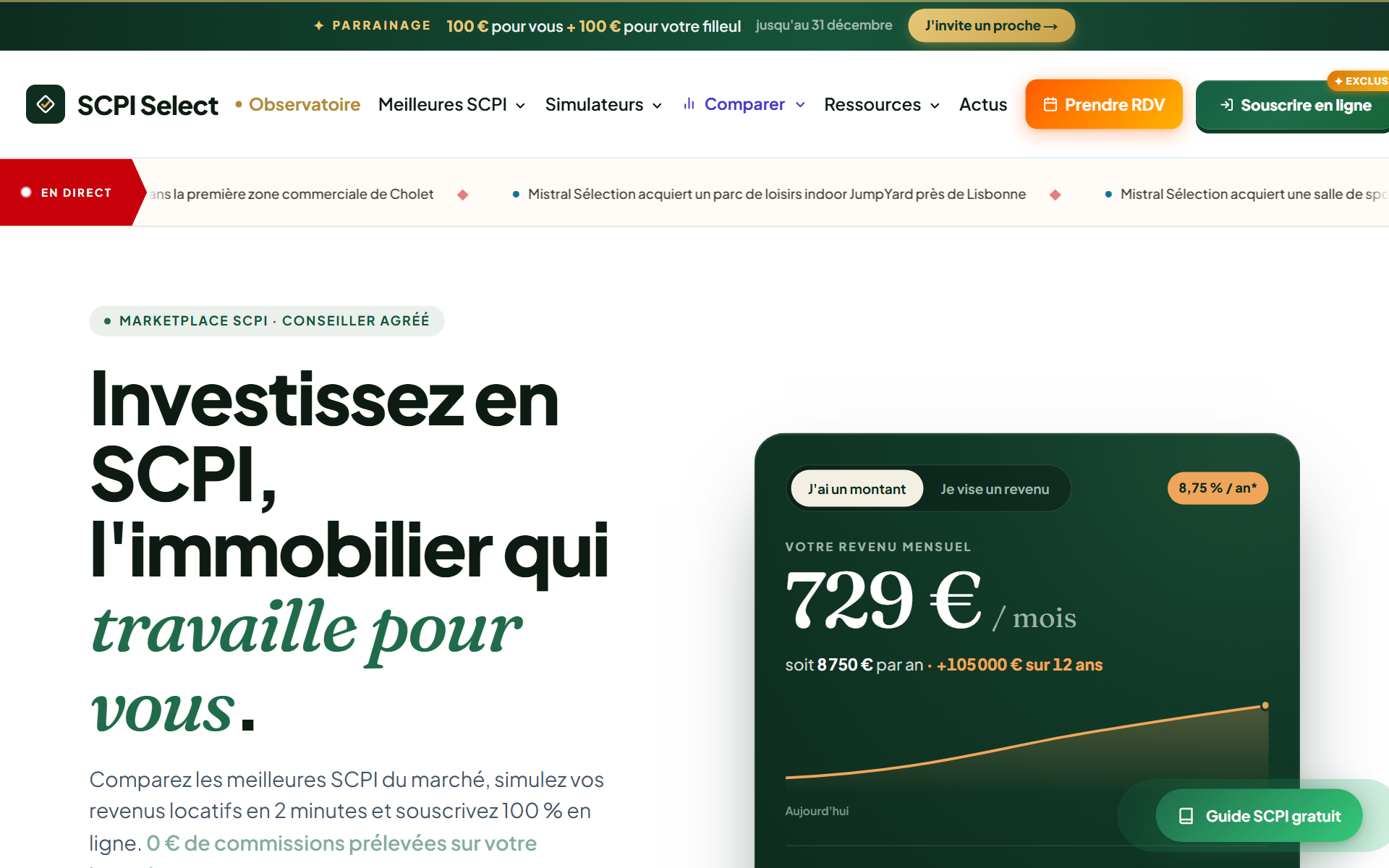 Accueil de scpiselect.fr